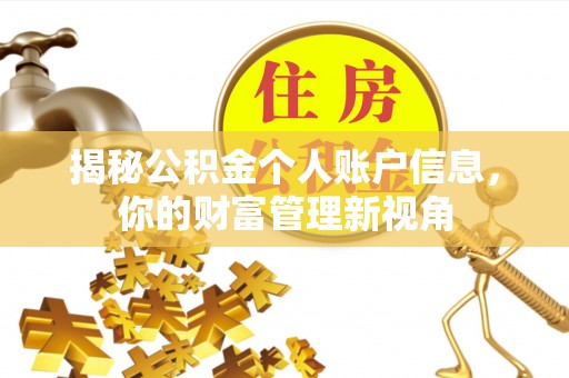 广陵揭秘公积金个人账户信息，你的财富管理新视角